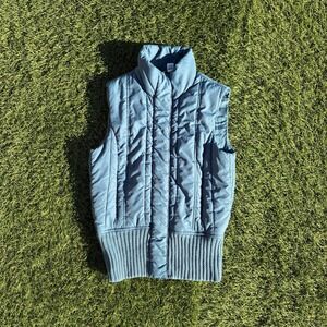 Chroma Sport Women's Small Puffer Vest Blue Quilted Y2K 2000s Outdoors Athletic